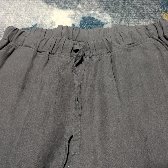 Parachute Dark Grey 100% Linen Lounge Pants Size M - Picture 4 of 7